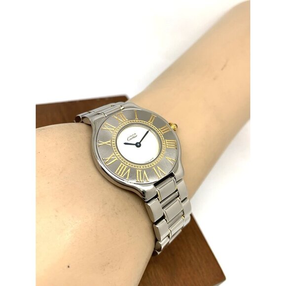 Cartier Must 21 Women\'s Watch Swiss Quartz Silver Dial Two Tone Steel 31mm main image 5